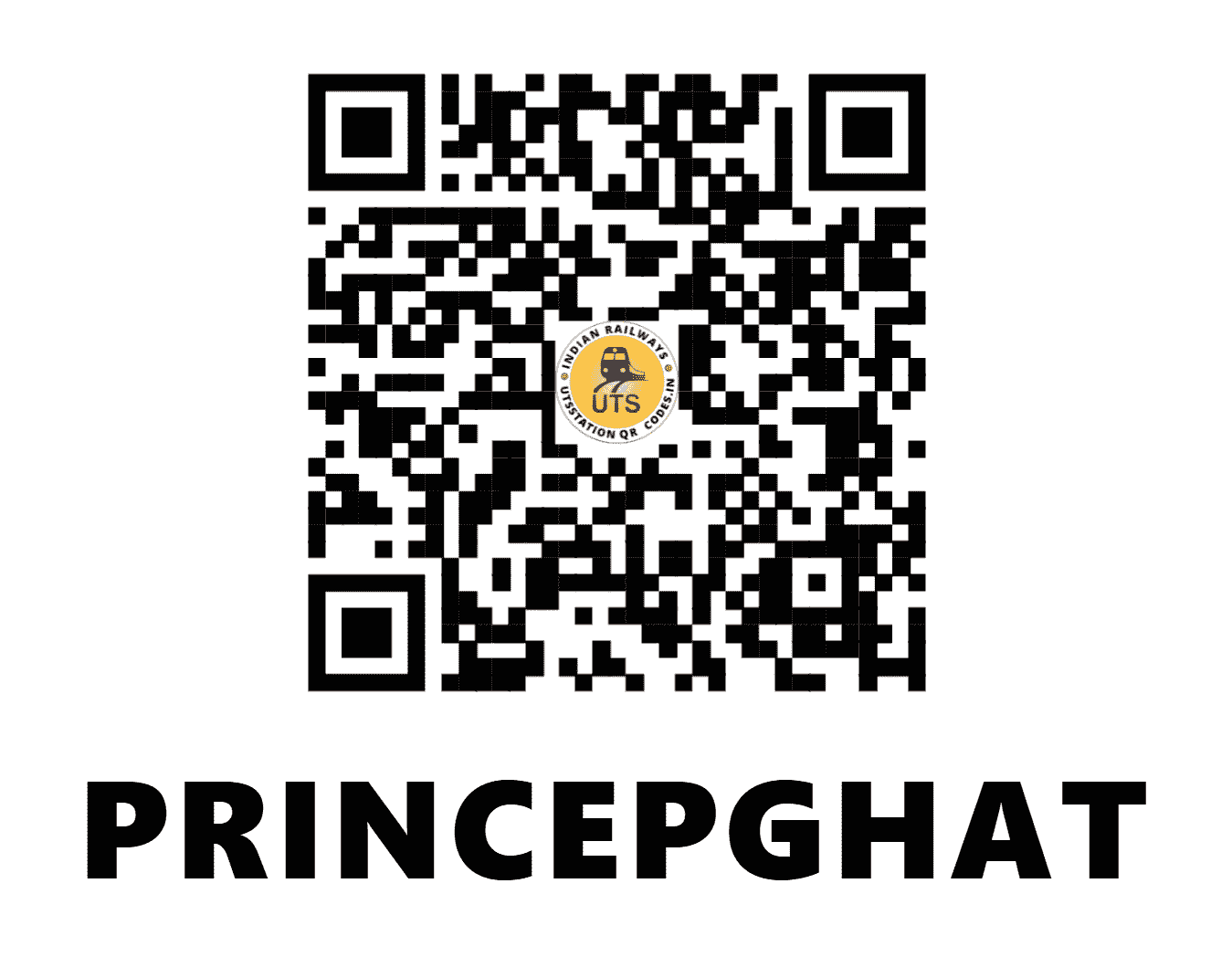 UTS QR Code for PRINCEPGHAT - PPGT - ER (WEST BENGAL)
